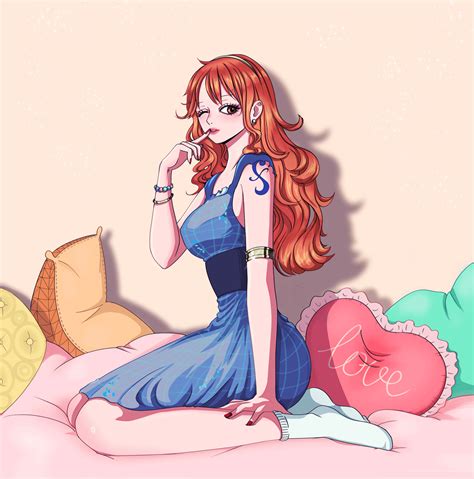 nami fanart|cute nami fan art.